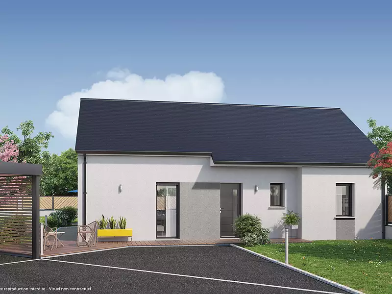 Maison neuve, 77 m² - Pluherlin (56220)