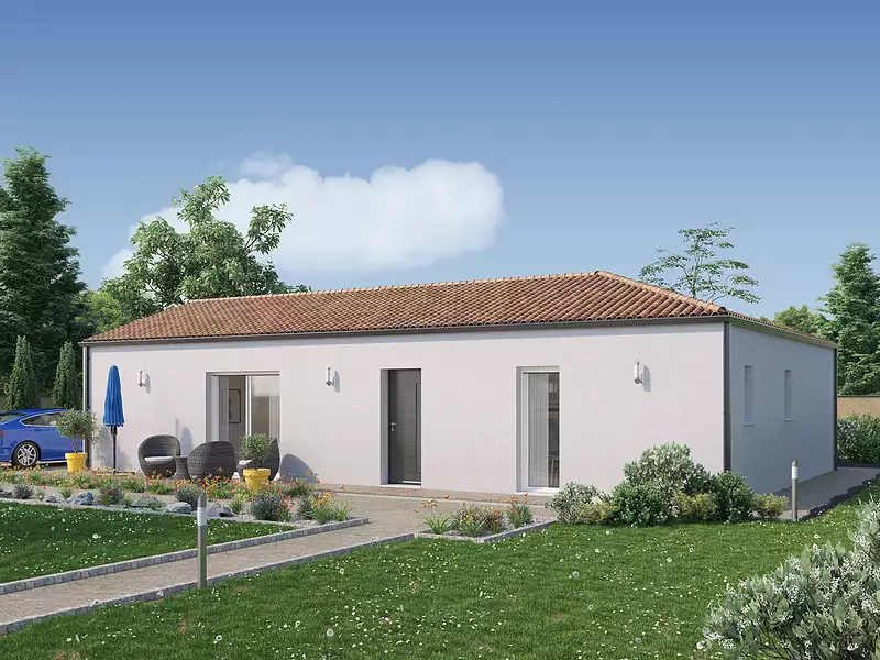 Maison neuve, 98 m² - Saint-Vincent-sur-Graon (85540)