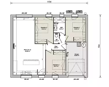 Maison neuve, 75 m²