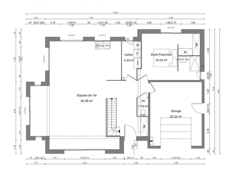 Maison neuve, 125 m² - Carpiquet (14650)