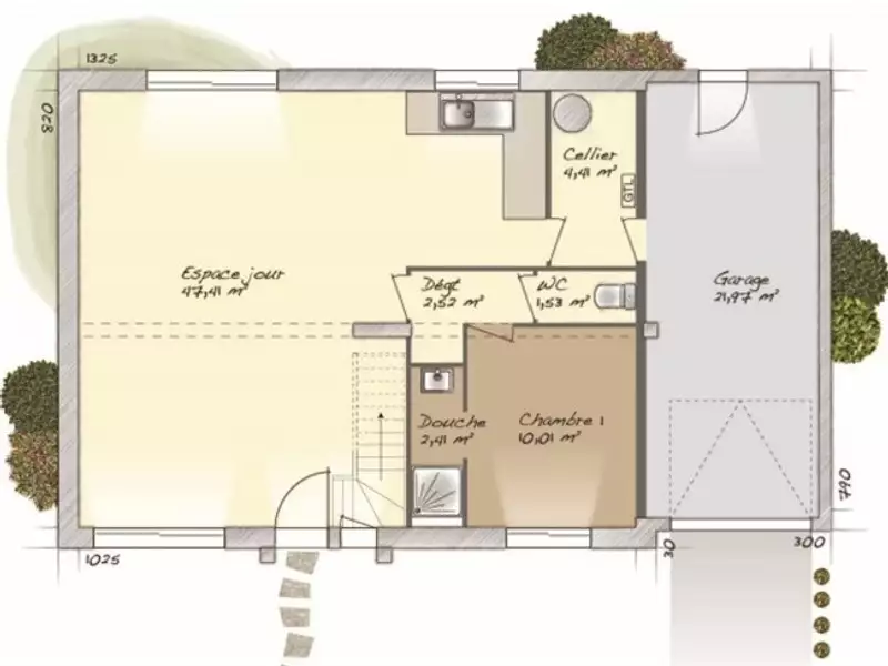 Maison neuve, 100 m² - Saint-Aubin-Epinay (76160)