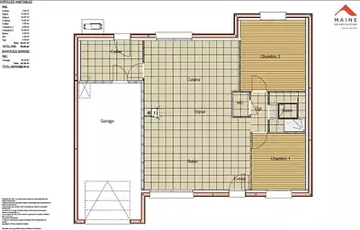 Maison neuve, 83 m²