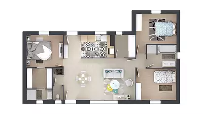 Maison neuve, 81 m²