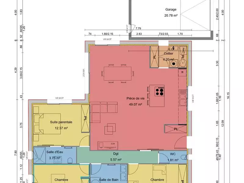 Maison neuve, 106 m² - Loriol-sur-Drôme (26270)