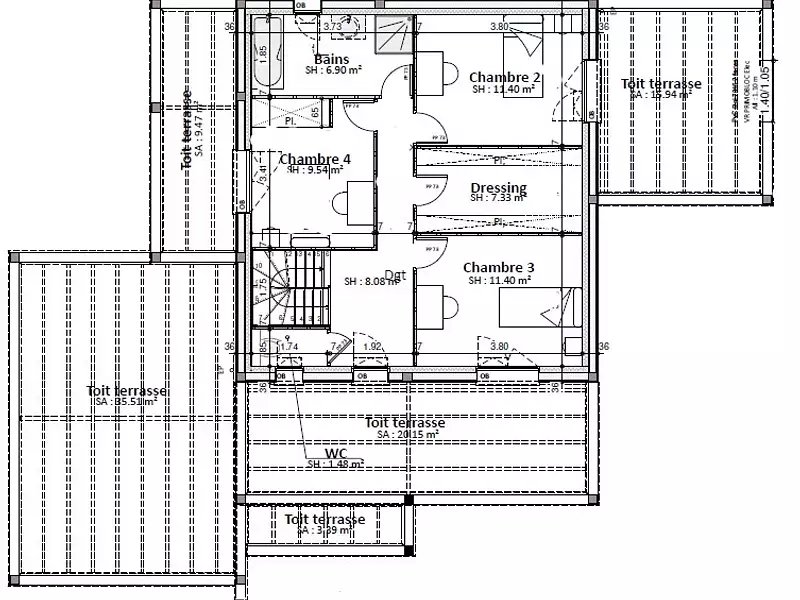 Maison neuve, 160 m² - Le Mans (72100)