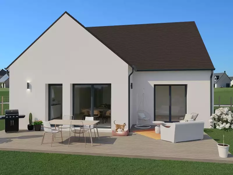 Maison neuve, 86 m² - Notre-Dame-d'Oé (37390)