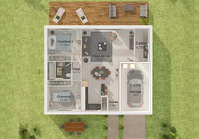 Maison neuve, 71 m²