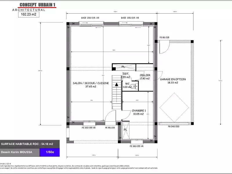Maison neuve, 100 m² - Ballainvilliers (91160)