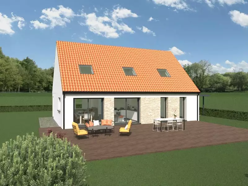 Maison neuve, 125 m² - Wormhout (59470)