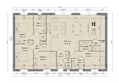 Maison neuve, 120 m²