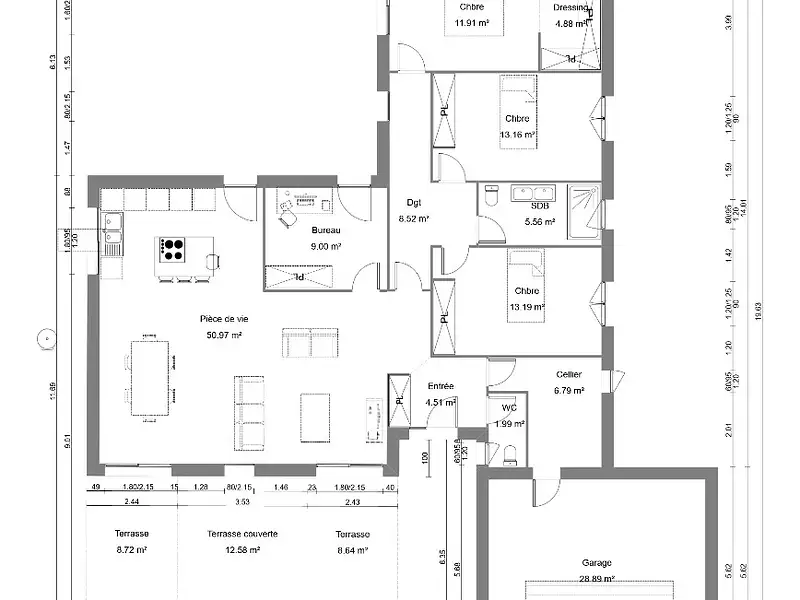 Maison neuve, 130 m² - Montaigut-sur-Save (31530)