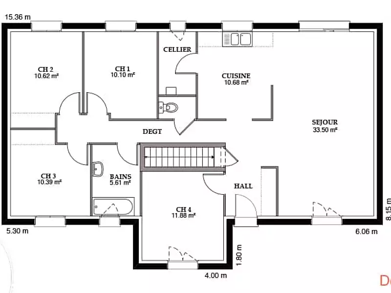Maison neuve, 131 m² - Egreville (77620)