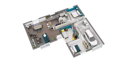 Maison neuve, 92,38 m²