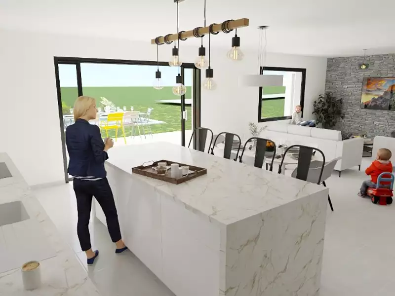 Maison neuve, 145 m² - Berrias-et-Casteljau (07460)