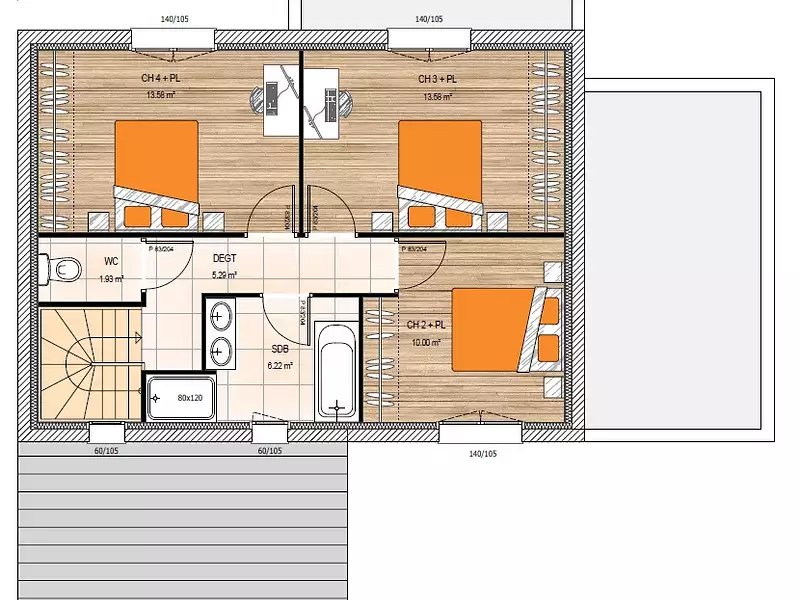 Maison neuve, 125 m² - Saint-Melaine-sur-Aubance (49610)