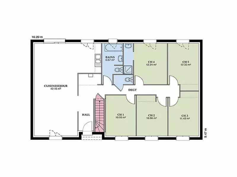 Maison neuve, 88 m² - Elbeuf (76500)