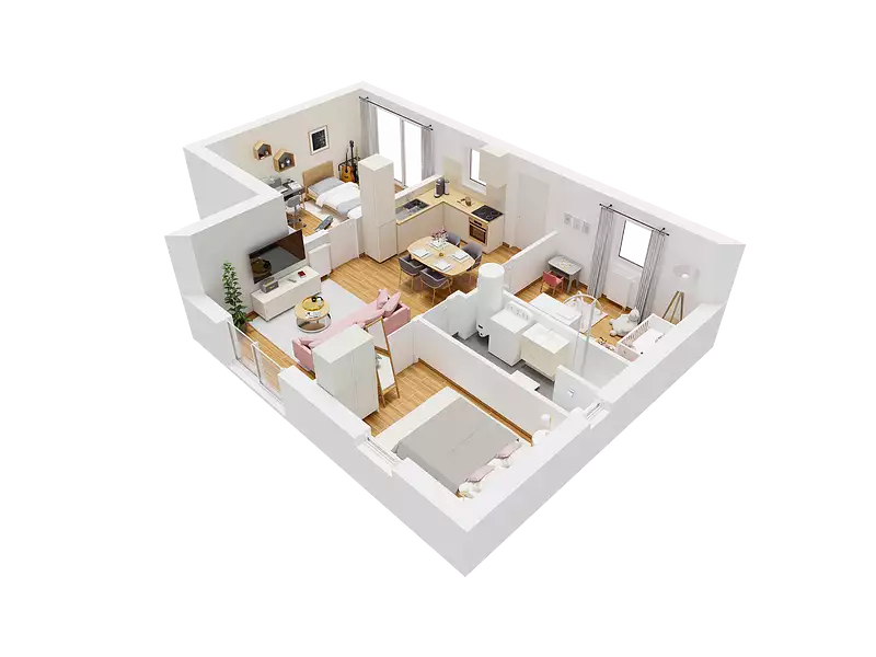 Maison neuve, 64 m² - Villebougis (89150)