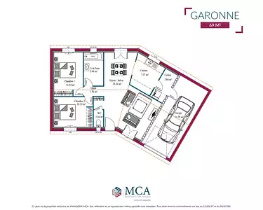 Maison neuve, 81 m²