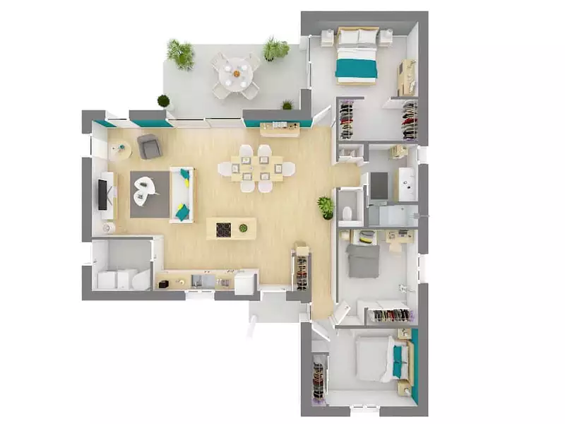 Maison neuve, 86 m² - Le Vigan (46300)