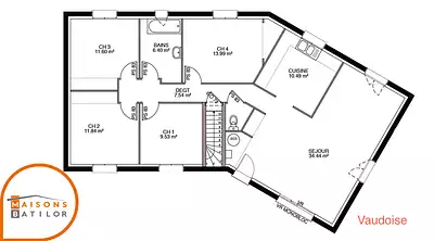Maison neuve, 113 m²