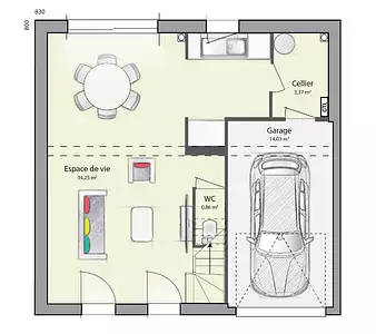Maison neuve, 89 m²