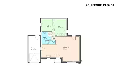 Maison neuve, 80 m²