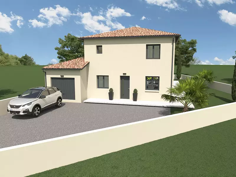 Maison neuve, 90 m² - Sainte-Euphémie (01600)