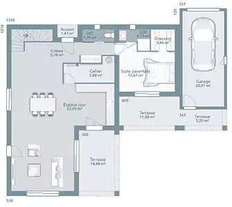 Maison neuve, 140 m²