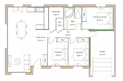 Maison neuve, 87 m²