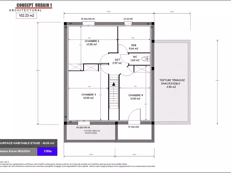 Maison neuve, 100 m² - Ballainvilliers (91160)