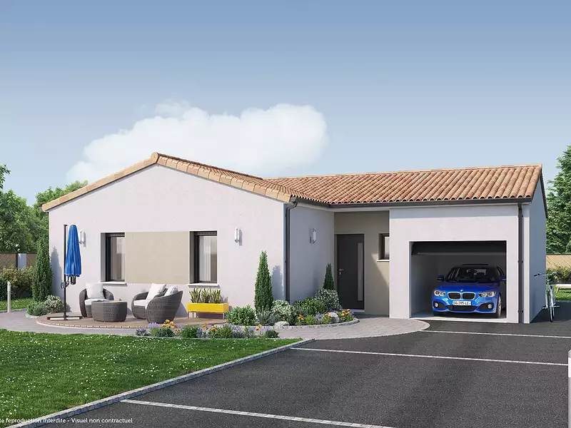 Maison neuve, 74 m² - Saint-Vincent-de-Paul (40990)