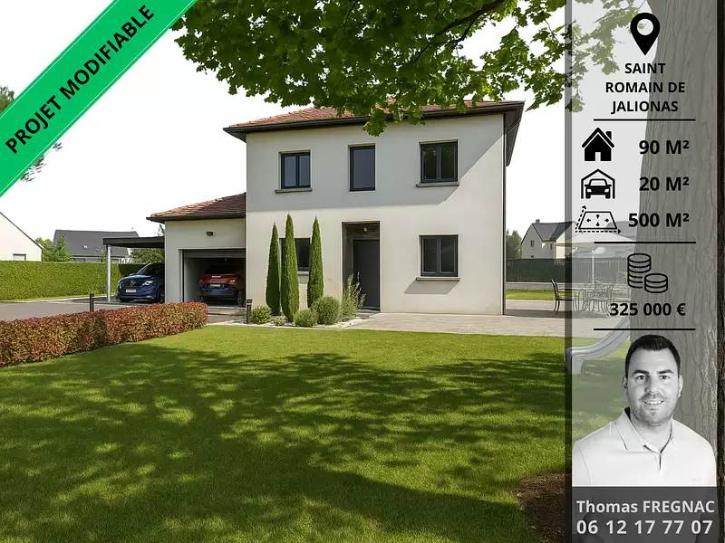 Maison neuve, 90 m² - Saint-Romain-de-Jalionas (38460)