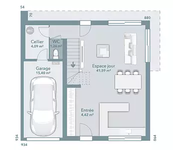 Maison neuve, 90 m²