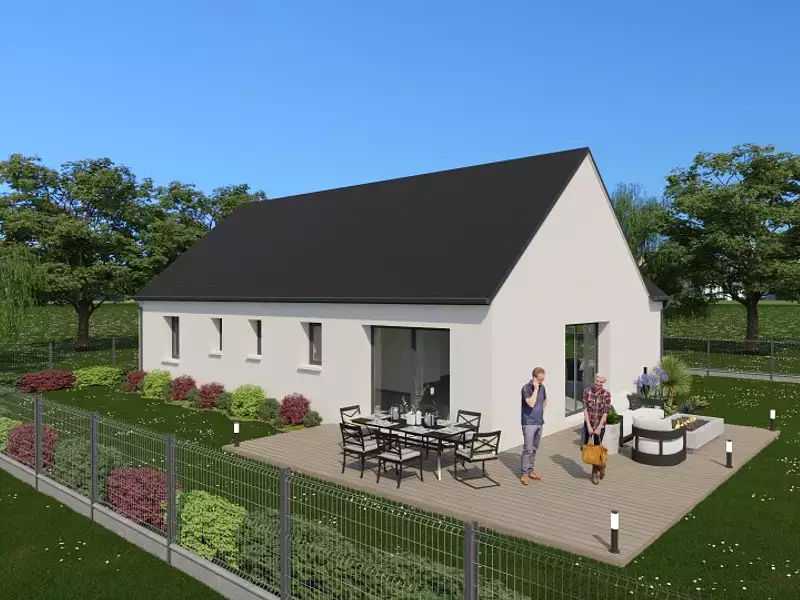 Maison neuve, 92 m² - Beaumont-Louestault (37360)