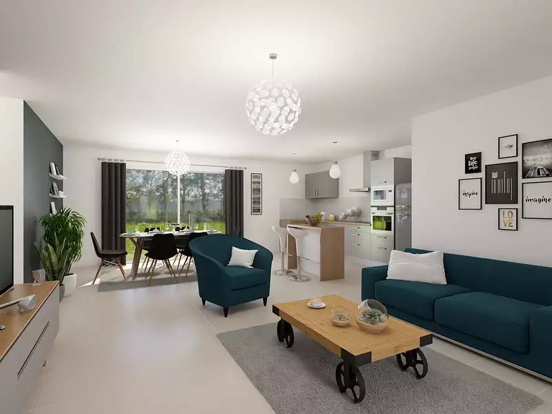 Maison neuve, 100 m² - Tizac-de-Curton (33420)
