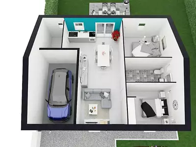 Maison neuve, 59 m²