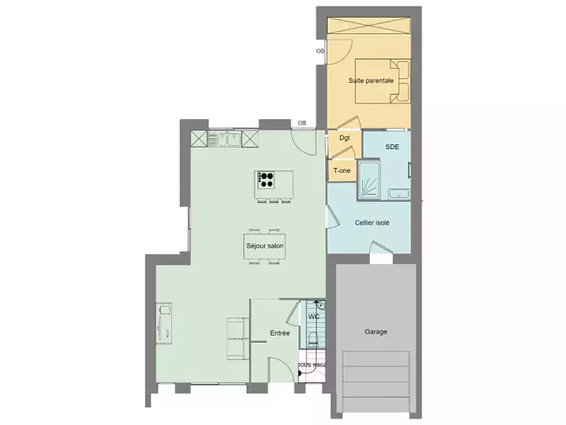 Maison neuve, 110 m² - Ploemel (56400)