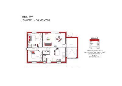 Maison neuve, 68 m²