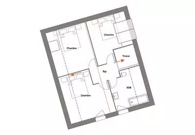 Maison neuve, 90 m²