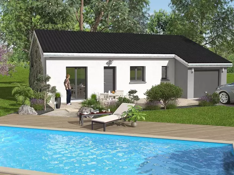 Maison neuve, 90 m² - Grigny (69520)