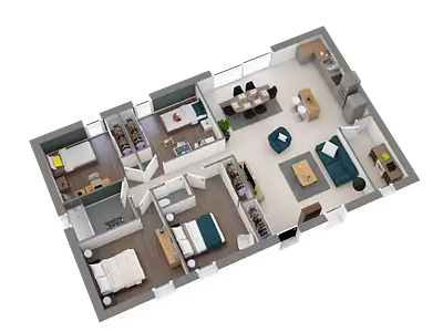 Maison neuve, 100 m²