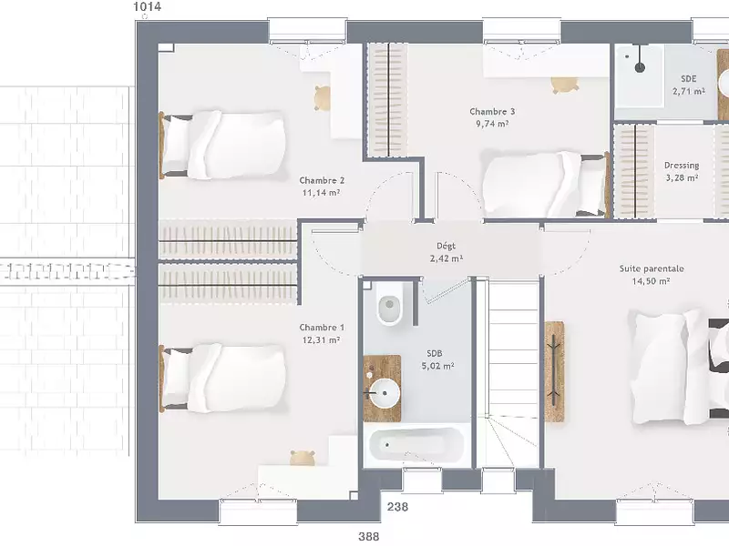 Maison neuve, 120 m² - Éragny (95610)