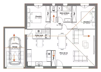Maison neuve, 80 m²