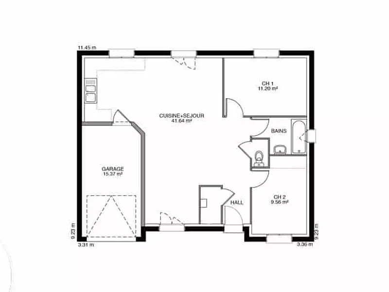 Maison neuve, 85 m² - Saulon-la-Rue (21910)