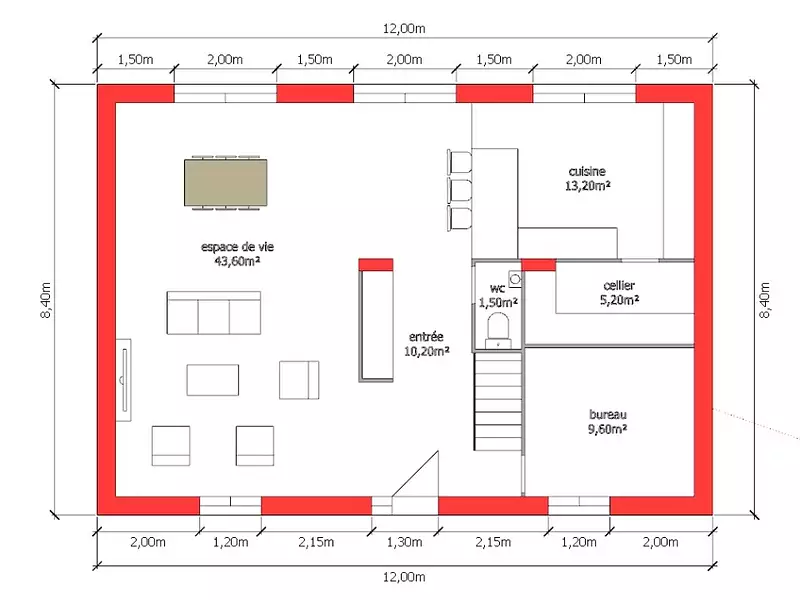 Maison neuve, 165 m² - Rambouillet (78120)