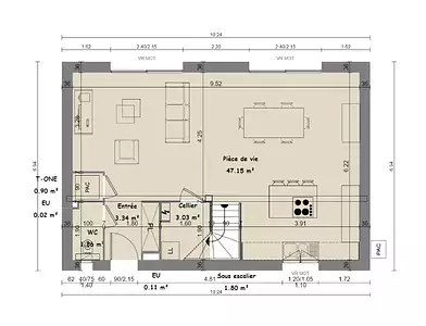 Maison neuve, 109 m²