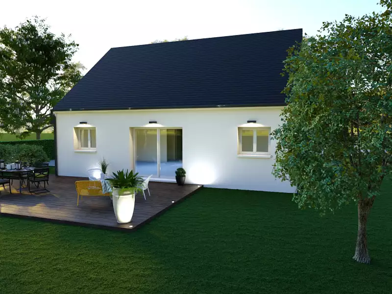 Maison neuve, 80 m² - Sainte-Thorette (18500)