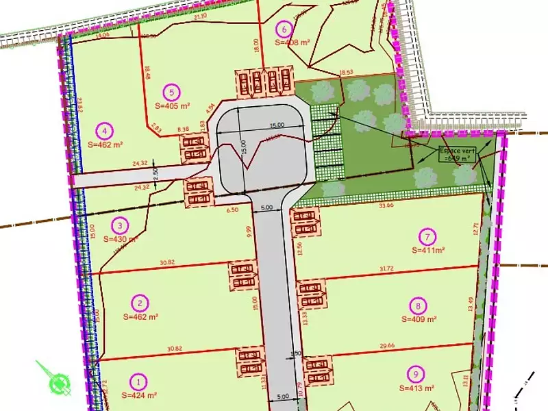 Terrain à bâtir, 413 m² - Thue et Mue (14740)