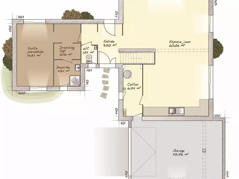 Maison neuve, 170 m² - Fresne-le-Plan (76520)