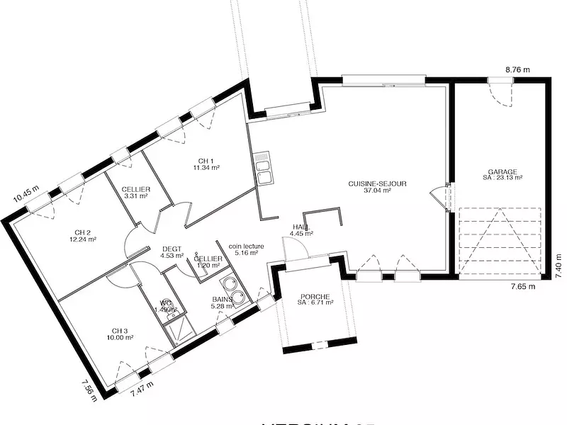 Maison neuve, 85 m² - Soulitré (72370)